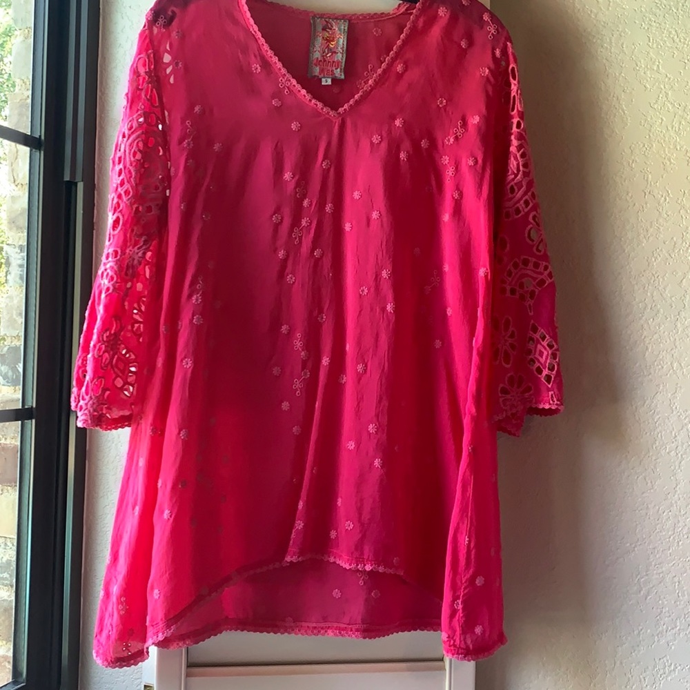 Johnny Was Magenta Tunic
